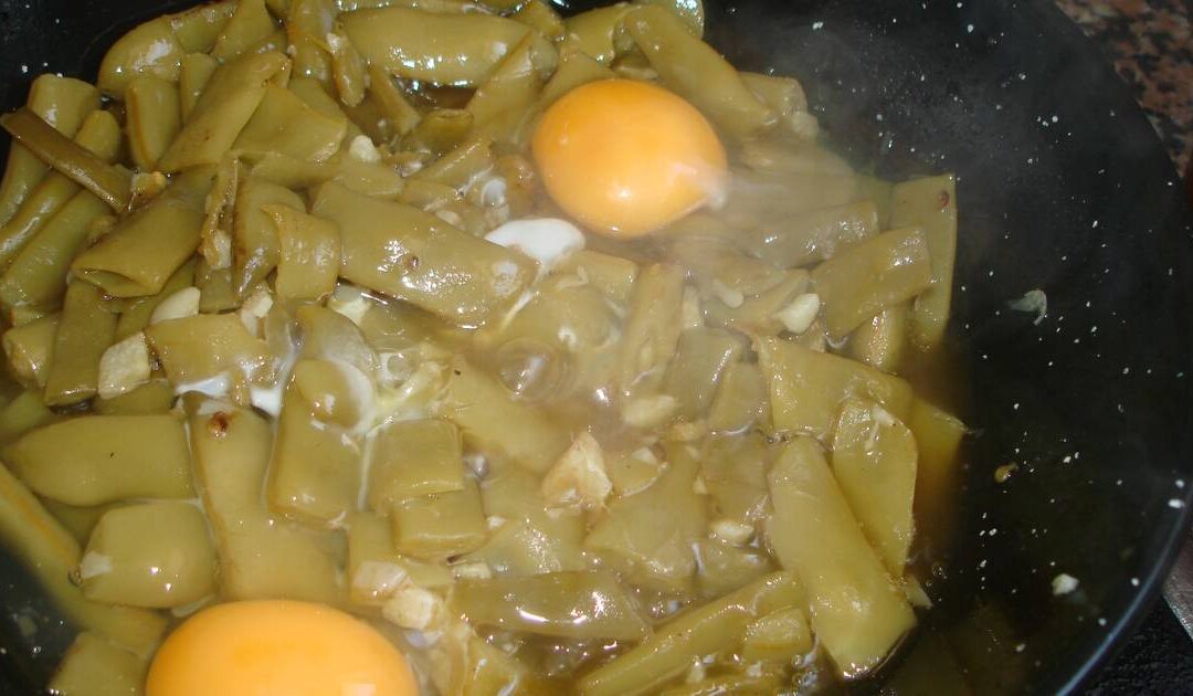 Vainas con zizas amarillas